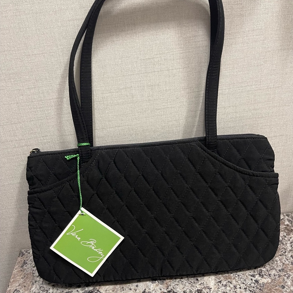 Vera Bradley Quilted Black Shoulder Bag